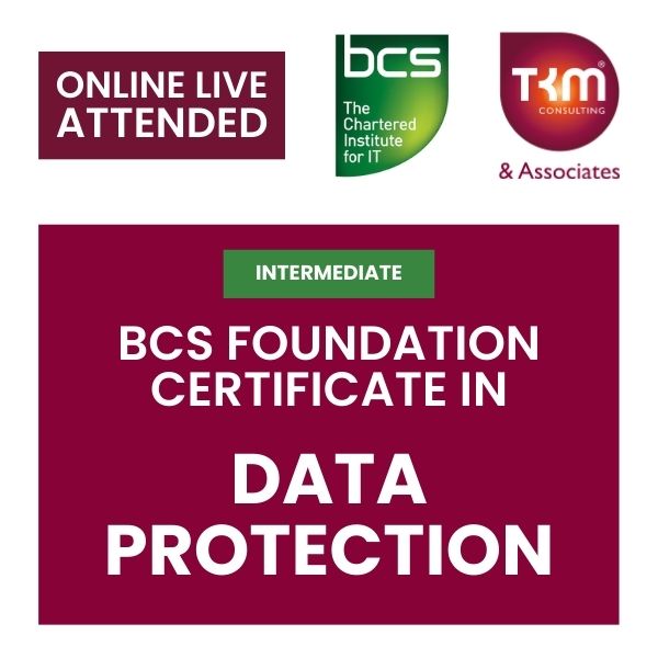 BCS Foundation Certificate in Data Protection