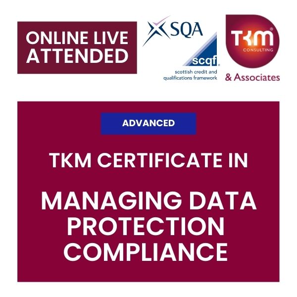 Tkm Certificate in Managing Data Protection Compliance