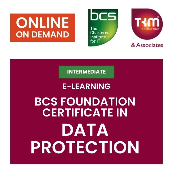 E-Learning BCS Foundation Certificate in Data Protection