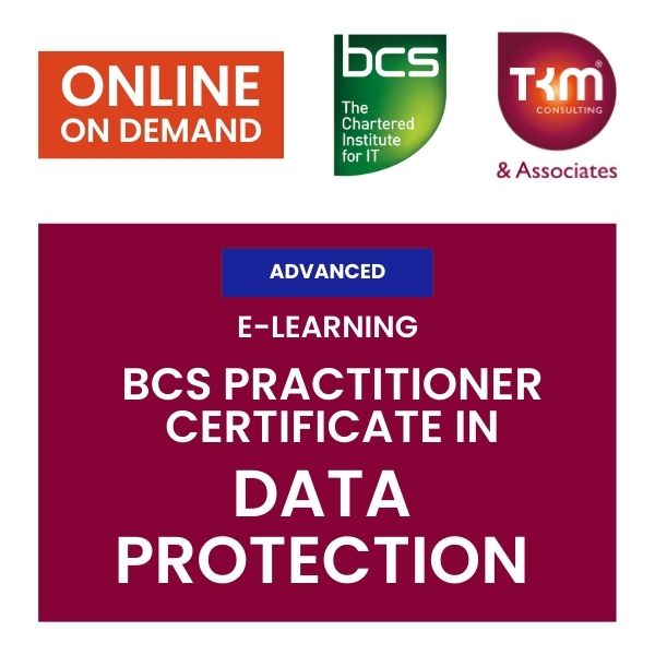 E-Learning BCS Practitioner Certificate in Data Protection